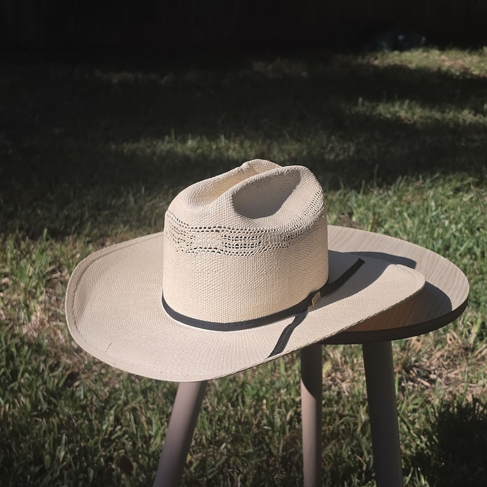 BAILEY Ringer 7 1/2 Bangora Straw Cowboy Hat Western Rodeo